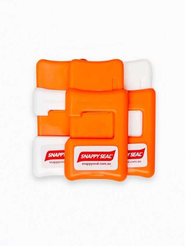 Snappy Seal Australia's Simple Bag Clips. Pumpkin Pop Colour. The Simple, Aussie Way to Lock in Freshness!